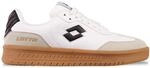 Sneaker LOTTO, Damen, Gr. 36, schwarz-wei&szlig; (wei&szlig;, schwarz), Synthetik, clean,