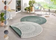 HANSE Home Teppich "Porto Wendeteppich" rund 5 mm H&ouml;he In-& Outdoor, Wetterfest,