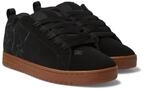 Sneaker DC SHOES "COURT GRAFFIK", Herren, Gr. 43, schwarz (schwarz, gum), Leder,