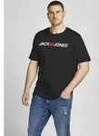 T-Shirt "CORP mit Print und bequemem Rundhals" Gr. XXL, schwarz, JACK & JONES