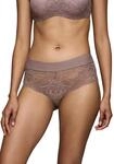 Panty TRIUMPH "Body Make-Up Illusion Lace", Damen, Gr. 38, grau (pigeon grau),