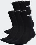 Sportsocken ADIDAS ORIGINALS "TREFOIL CUSHION CREW, 6 PAAR", Damen, Gr. M...