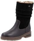 Ankleboots REMONTE "Remonte Stiefelette Leder", Damen, Gr. 40, schwarz (schwarz,
