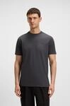 BOSS GREEN Rundhalsshirt "Tee" mit gummiertem Kontrast-Logo
