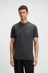 Rundhalsshirt BOSS GREEN "Tee", Damen, Gr. L, grau (dunkelgrau027), Single...