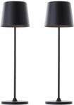 BRILLIANT LED Tischleuchte "Kaami - mobile LED Au&szlig;en Akku Tischlampe 2er-Set",