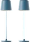 BRILLIANT LED Tischleuchte "Kaami - mobile LED Au&szlig;en Akku Tischlampe 2er-Set",...