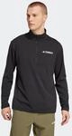 Funktionsshirt ADIDAS TERREX "MT HALFZ LS TEE", Herren, Gr. M, schwarz, Obermaterial: