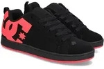Sneaker DC SHOES "Court Graffik", Damen, Gr. 6(37), schwarz (schwarz, hot pink),