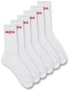 HUGO Underwear Socken "6P QS RIB LOGO CC" Packung, 6er Pack, 6 Stk. tlg. mit