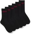 HUGO Underwear Socken "6P QS RIB LOGO CC" Packung, 6er Pack, 6 Paar tlg. mit