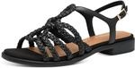 MARCO TOZZI Sandalette Blockabsatz, Sommerschuh mit modischen Flechtriemchen