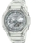 Chronograph CASIO G-SHOCK, transparent (transparent, silberfarben), Armbanduhren,