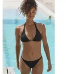 Triangel-Bikini S.OLIVER "Naila", Damen, Gr. 38, Cup A/B, schwarz, Microfaser,
