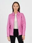 Lederjacke JCC "3102222", Damen, Gr. 34, lila (bright mauve), Obermaterial: 100%