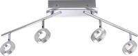PAUL NEUHAUS Deckenleuchte "SILEDA", silber (aluminiumfarben), 4, H: 21cm, 1 Stk.,