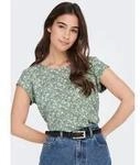 ONLY Shirtbluse "ONLVIC S/S AOP TOP NOOS PTM" mit Allover Druck