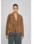 Lederjacke FREAKY NATION "Taxi Driver-FN", Damen, Gr. XS(34), braun (cognac),