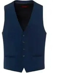 Anzugweste THOMAS GOODWIN "Anzugweste", Herren, Gr. 46, blau (royal), 80% Polyester,