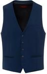 Anzugweste THOMAS GOODWIN "Anzugweste", Herren, Gr. 46, blau (royal), 80% Polyester,