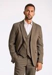 Anzugsakko LINDBERGH "Sakko Modern Fit", Herren, Gr. 48, beige (dk sand mel),