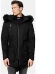 Parka TRUEPRODIGY "Harvey mit abnehmbarer Kapuze", Herren, Gr. XL, schwarz,