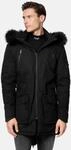 Parka TRUEPRODIGY "Harvey mit abnehmbarer Kapuze", Herren, Gr. XL, schwarz,