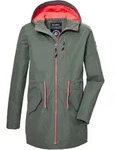 Parka KILLTEC "KOS 148 GRLS PRK", M&auml;dchen, Gr. 152, gr&uuml;n (olivgr&uuml;n), Obermaterial: