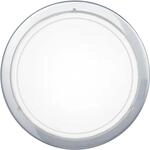 EGLO Deckenleuchte "PLANET 1", wei&szlig; (chromfarben, transparent), 1, &Oslash; 29cm H: 8,5cm,