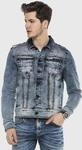 Cipo & Baxx Jeansjacke "JEANS JACKET" ohne Kapuze im washed Look