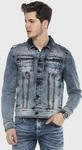 Jeansjacke CIPO & BAXX "JEANS JACKET", Damen, Gr. L, blau, Stoff, 94% Baumwolle, 4%