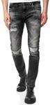 Rusty Neal Straight-Jeans "YAMATO" mit farblich abgesetzten N&auml;hten
