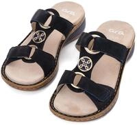 Pantolette ARA "HAWAII", Damen, Gr. 39, blau (nachtblau), Ziegenveloursleder,