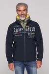 CAMP DAVID Softshelljacke mit Kapuze mit verstellbarem Gummizug im Saum