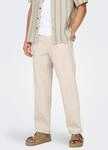 ONLY & SONS Schlupfhose "ONSSINUS LOOSE 0007 COT LIN PANT NOOS" Baumwolle mit Leinen,