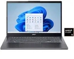 ACER Notebook "Aspire 15", grau (steel grau), 16 GB RAM 512 GB SSD, Ryzen 5, Windows