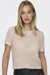 Kurzarmpullover ONLY "ONLSUNNY S/S PULLOVER NOOS KNT", Damen, Gr. XS, grau (pumice