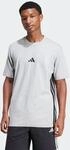 T-Shirt ADIDAS SPORTSWEAR "M 3S SJ T", Herren, Gr. XL, grau (medium grau heather,