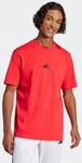 T-Shirt ADIDAS SPORTSWEAR "ESSENTIALS SMALL LOGO SINGLE JERSEY", Herren, Gr. 3XL, rot