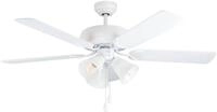 EGLO LED Deckenleuchte "LAS PALMAS Deckenventilator", wei&szlig;, 3, &Oslash; 132cm H:...