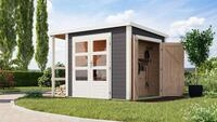 Karibu Gartenhaus "einfaches Steck-/Schraubsystem" aus hochwertiger nordischer Fichte