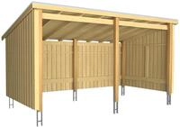 PLUS Gartenhaus "Nordic Multi" Gartenhaus 9,5 m&sup2;, 2 Module, inkl.