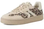 Plateausneaker TAMARIS, Damen, Gr. 37, leo kombi, Glattleder, Veloursleder,...