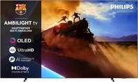 PHILIPS OLED-Fernseher "55OLED760/12", Energieeffizienz: F (A-G), schwarz, 55 &Prime;,