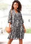 Longtunika VIVANCE "mit Volant am Saum, lockeres Blusenkleid im Boho-Style, langarm",
