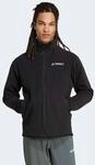 Fleecejacke ADIDAS TERREX "MULTI ESSENTIALS", Herren, Gr. S, schwarz, Obermaterial: