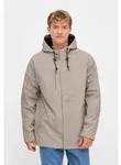 Regenjacke DERBE "Passby_plain", Herren, Gr. S, beige (cobblestone_navy),