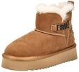 Plateaustiefelette MUSTANG SHOES "Mustang Shoes Stiefelette Veloursleder", Damen, Gr.