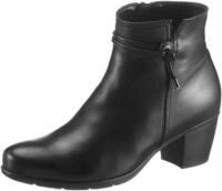 Stiefelette GABOR, Damen, Gr. 39, schwarz (schwarz, schwarz), Kalbsleder, unifarben,