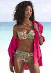 B&uuml;gel-Bandeau-Bikini-Top LASCANA "Malia", Damen, Gr. 40, Cup D, rosa (salbei, pink